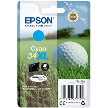 Tinteiro Epson 34XL Azul C13T34724010 10,8ml 950 Pág.