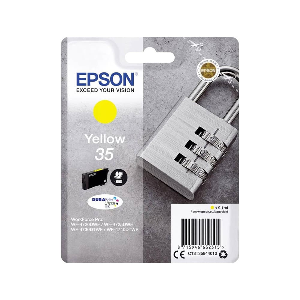 Tinteiro Epson 35 Amarelo C13T35844010 9,1ml 650 Pág.