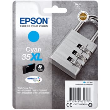 Tinteiro Epson 35XL Azul C13T35924010 20,3ml 1900 Pág.