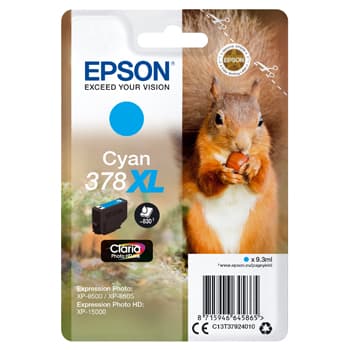 Tinteiro Epson 378XL Azul C13T37924010 9,3ml