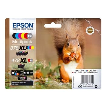 Pack Tinteiros Epson 378XL / 478XL 6 Cores C13T379D4010