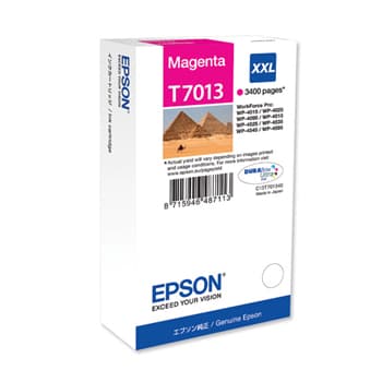 Tinteiro Epson T7013 Magenta C13T70134010 34,2ml 3400 Pág.