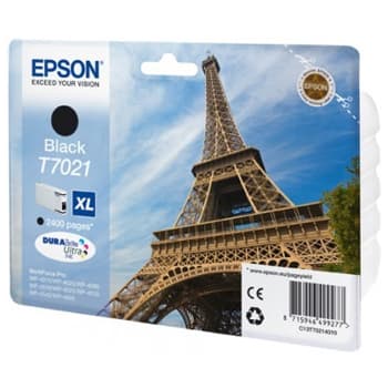 Tinteiro Epson T7021 Preto C13T70214010 45,2ml 2400 Pág.