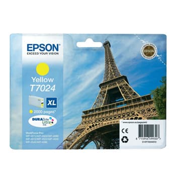 Tinteiro Epson T7024 Amarelo C13T70244010 21,3ml 2000 Pág.