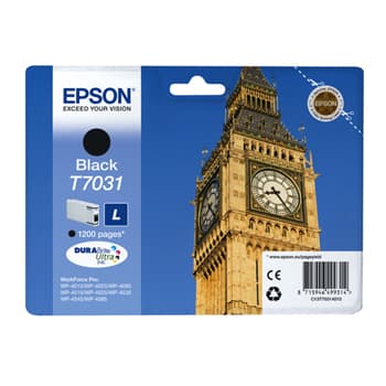 Tinteiro Epson T7031 Preto C13T70314010 24ml 1200 Pág.