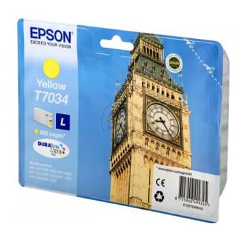 Tinteiro Epson T7034 Amarelo C13T70344010 9,6ml 800 Pág.