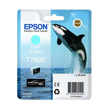 Tinteiro Epson T7605 Azul Claro C13T76054010 25,9ml