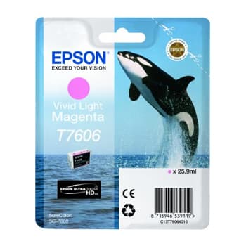 Tinteiro Epson T7606 Magenta VividoClaro C13T76064010 25,9ml