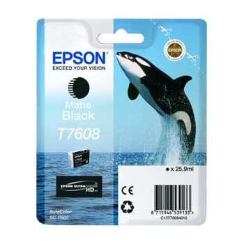 Tinteiro Epson T7608 Preto Matte C13T76084010 25,9ml