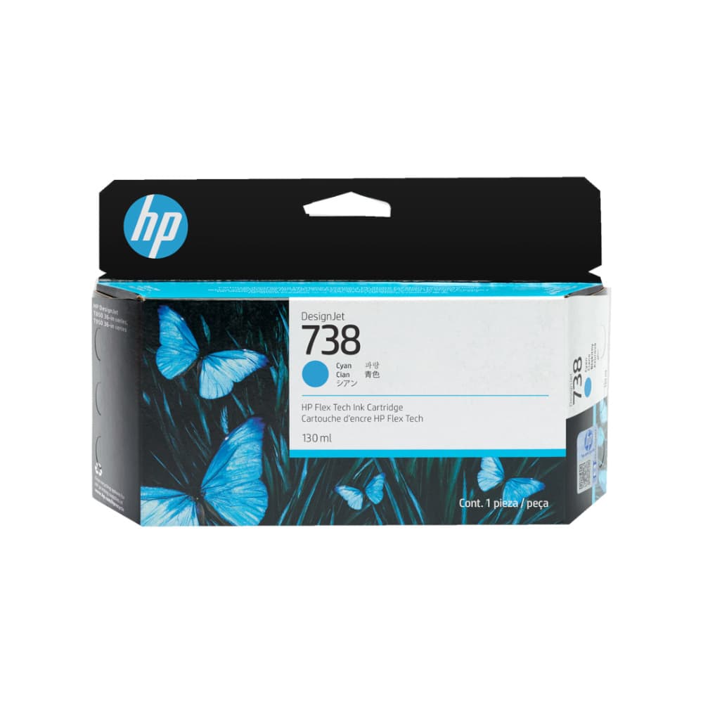 Tinteiro HP 738 Azul 498N5A 130ml