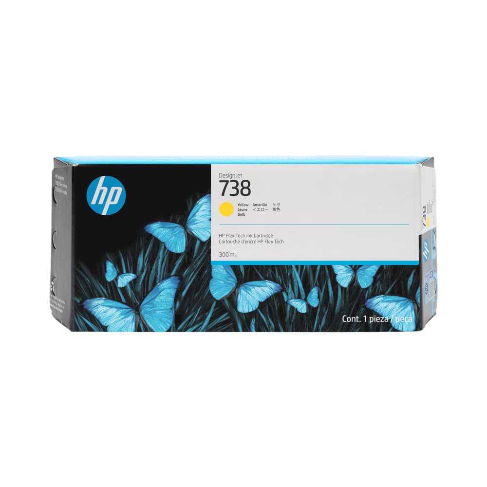 Tinteiro HP 738 Amarelo 676M8A 300ml