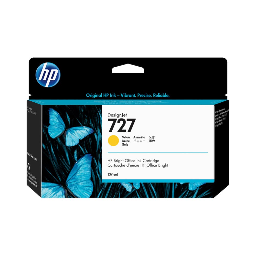 Tinteiro HP 727 Amarelo B3P21A 130ml