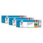 Pack Tinteiros HP 91 Magenta Claro C9484A 775ml 3un