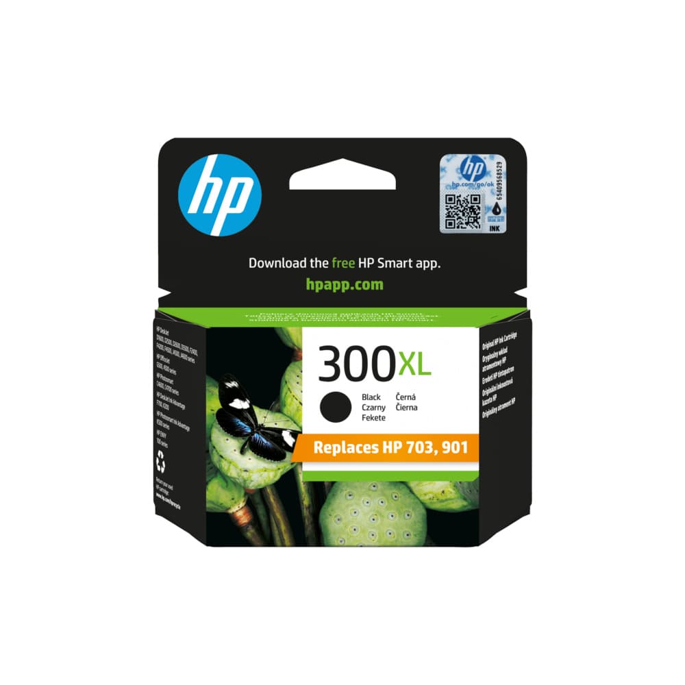 Tinteiro HP 300XL Preto CC641EE 12ml 600 Pág.