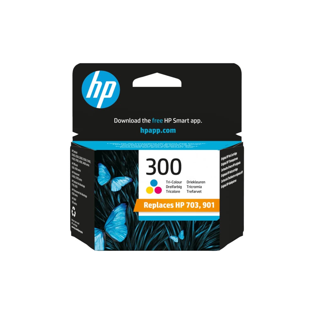 Tinteiro HP 300 Cor CC643EE 4ml 165 Pág.