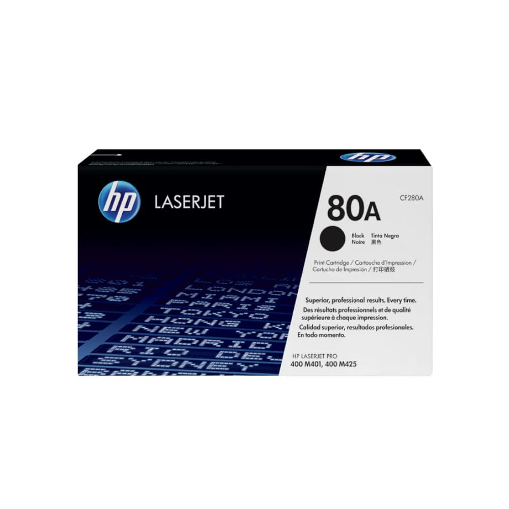 Toner HP 80A Preto CF280A 2700 Pág.