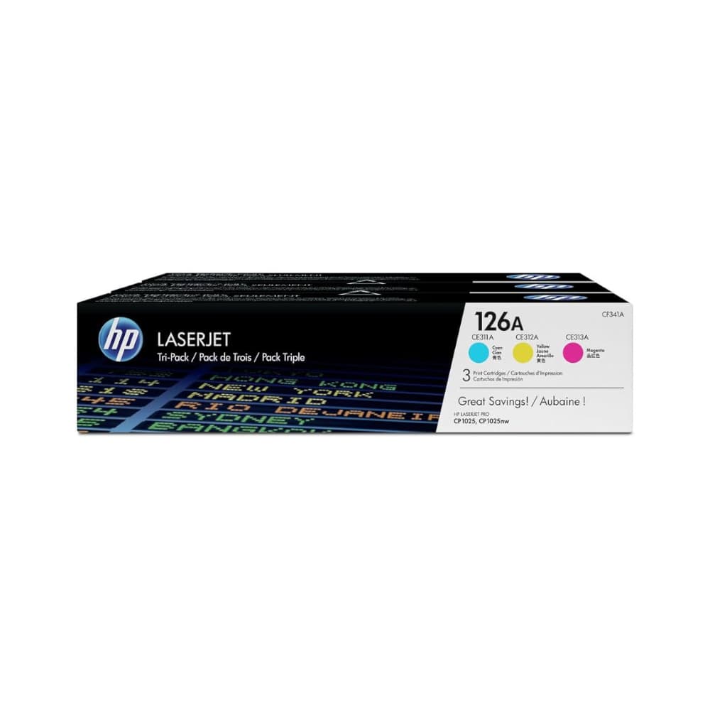 Pack Toners HP 126A 3 Cores 1000 Pág.