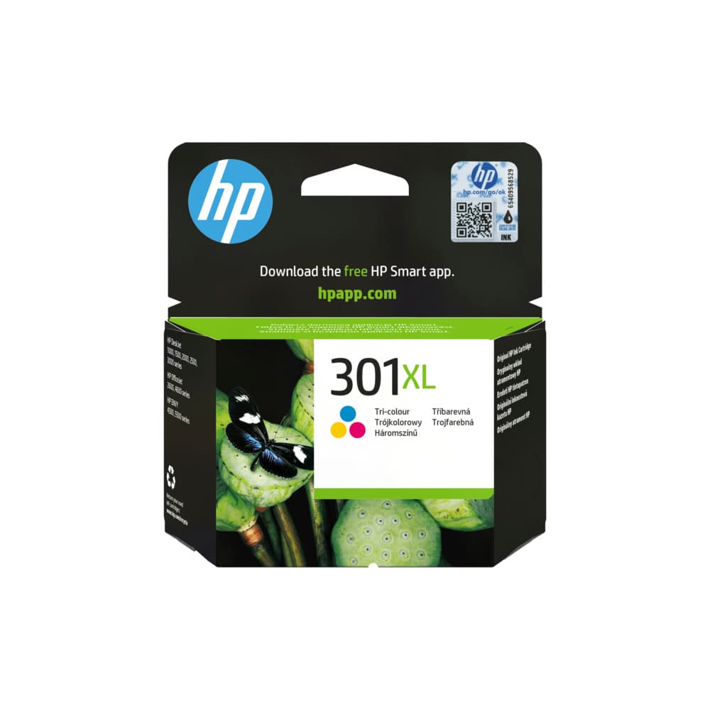 Tinteiro HP 301XL Cor CH564EE 6ml 330 Pág.