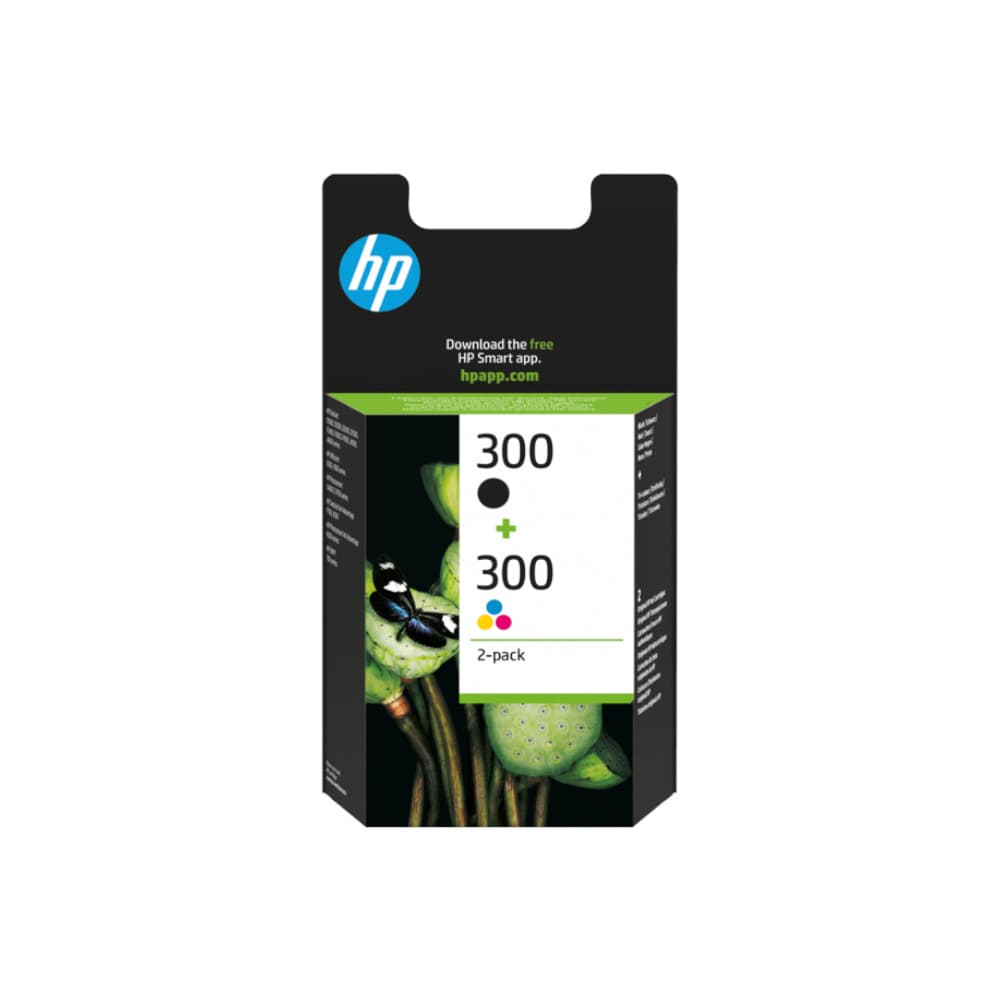 Pack Tinteiros HP 300 Preto/Cor CN637EE 4ml/4ml