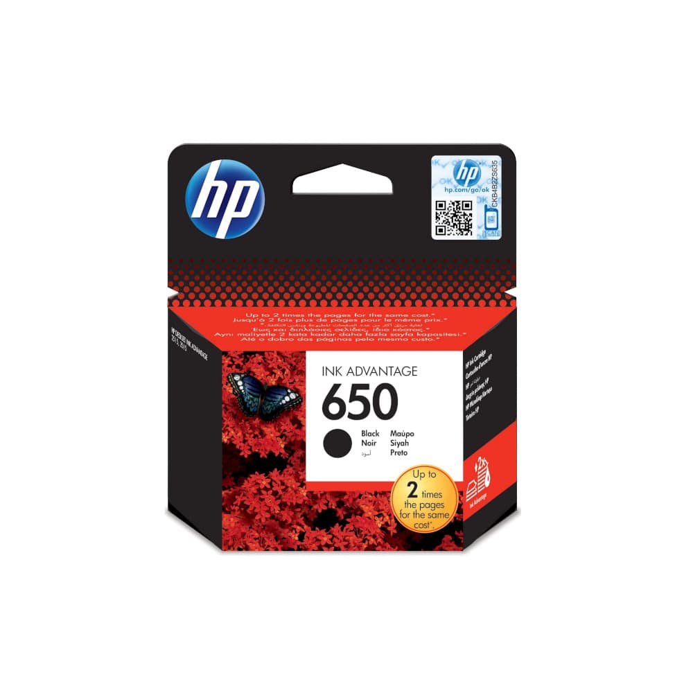 Tinteiro HP 650 Preto CZ101A 6,5ml 360 Pág.