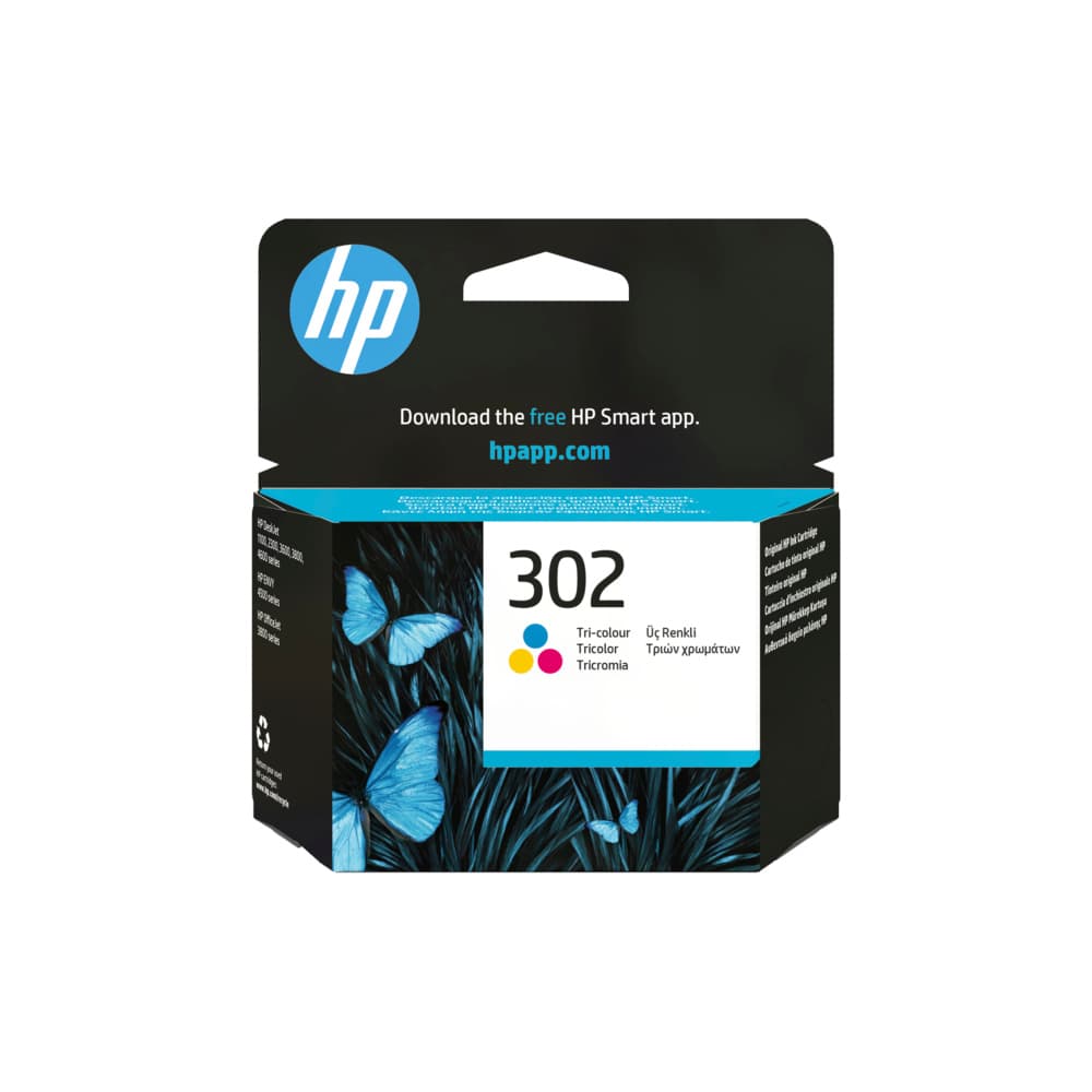 Tinteiro HP 302 Cor F6U65A 4ml 165 Pág.