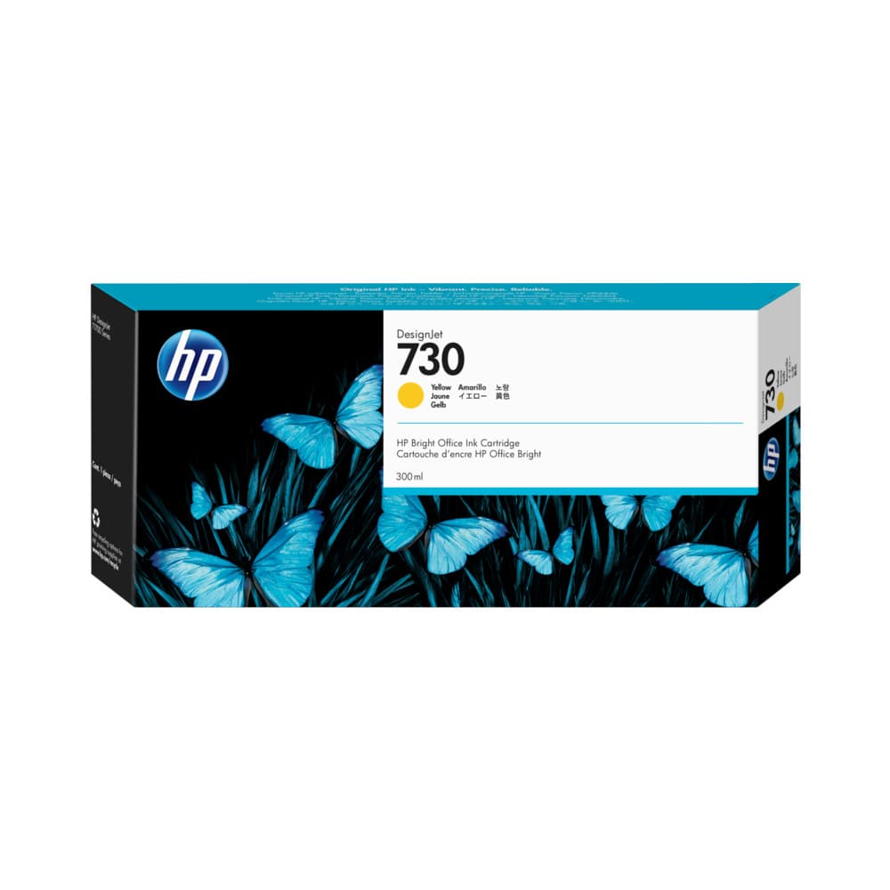 Tinteiro HP 730 Amarelo P2V70A 300ml