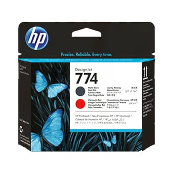 Cabeça Impressão HP 774 Preto Matte/Vermelho P2V97A