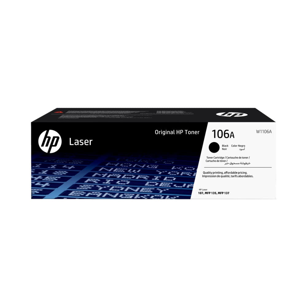 Toner HP 106A Preto W1106A 1000 Pág.
