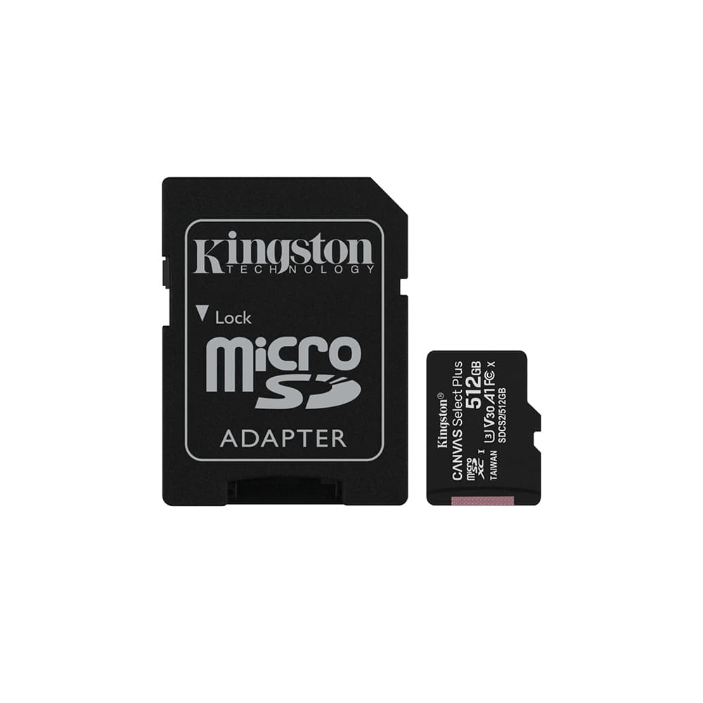 Cartão Memória micSDXC 512GB KINGSTON Canvas Select Plus