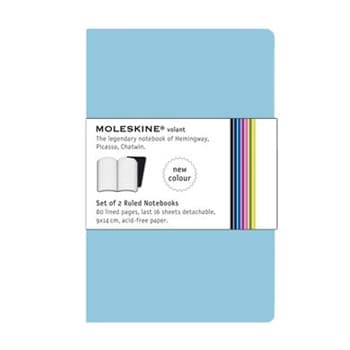 Volant XS Pautado Moleskine Azul Claro 2un