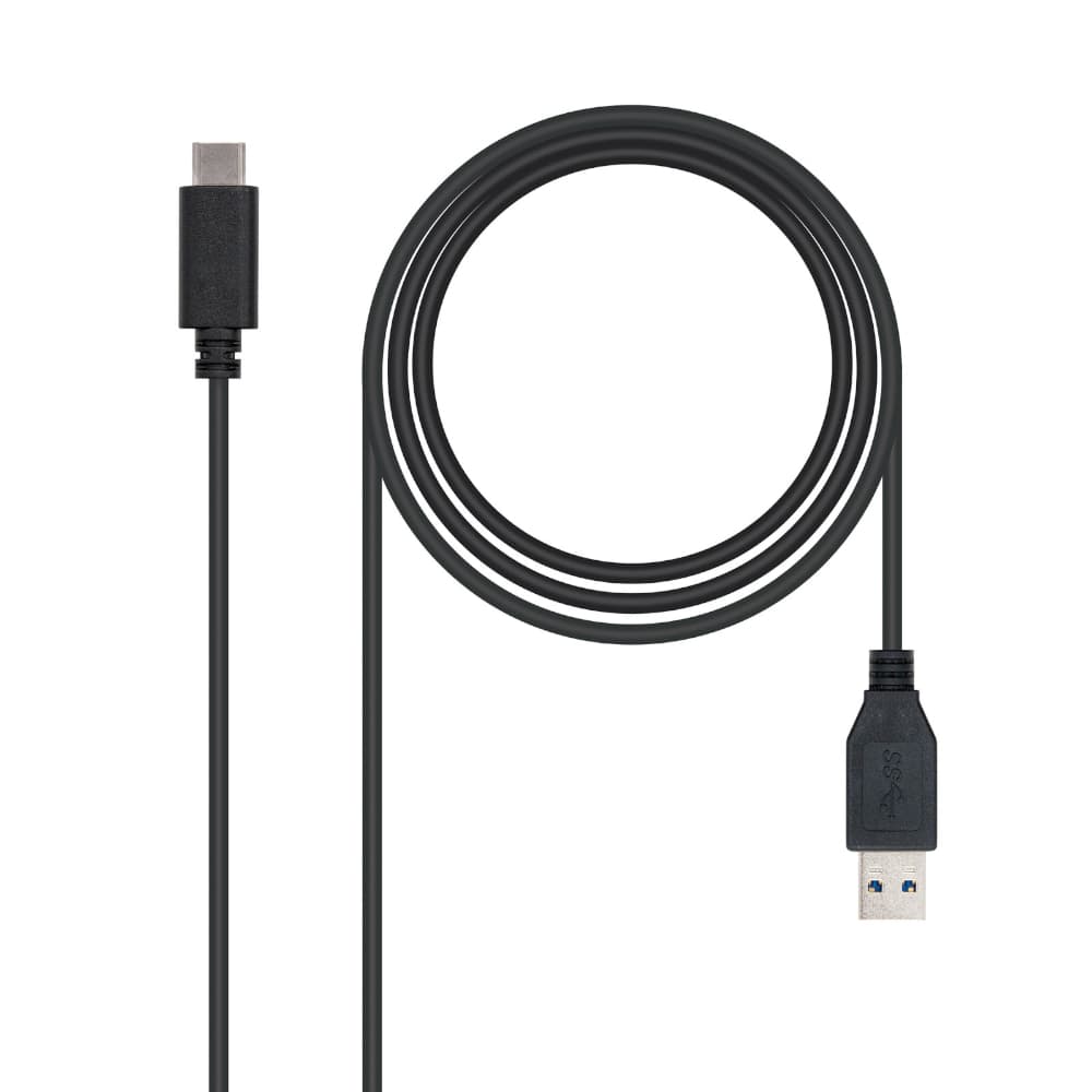 Cabo USB-A 3.1 Macho para USB-C Macho 1m