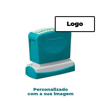 Carimbo 13x49mm Xstamper Quix Preto 1un., personalizado