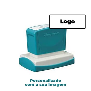 Carimbo 36x61mm Xstamper Quix Preto 1un., personalizado