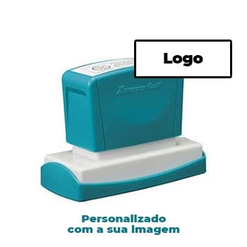 Carimbo 22x69mm Xstamper Quix Preto 1un., personalizado