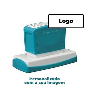 Carimbo 28x78mm Xstamper Quix Preto 1un., personalizado