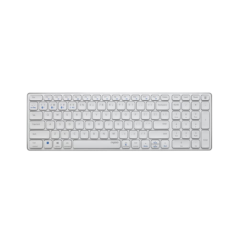 Teclado Wireless E9700M Ultra-Slim Branco