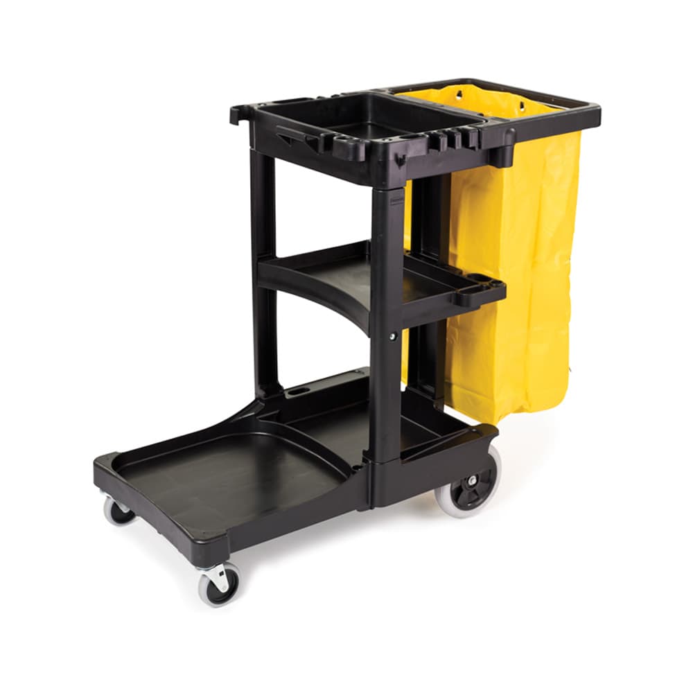 Carro Limpeza com Saco 116,8x55,2x97,5cm Preto