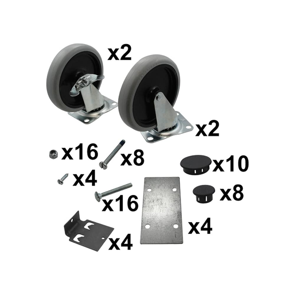 Kit de Rolamentos de Borracha Max System P/Rack 2+2 Branco