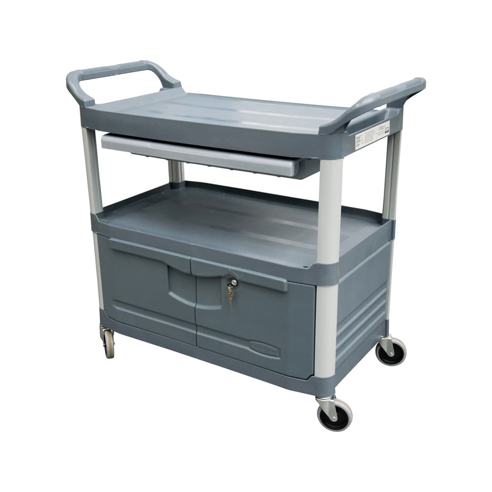 Carro Serviço 103x51x96cm X-Tra Gaveta Armário Cinza