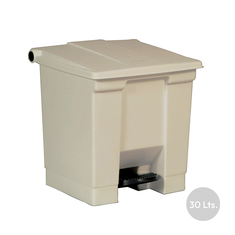 Contentor 30L Plástico Bege com Pedal