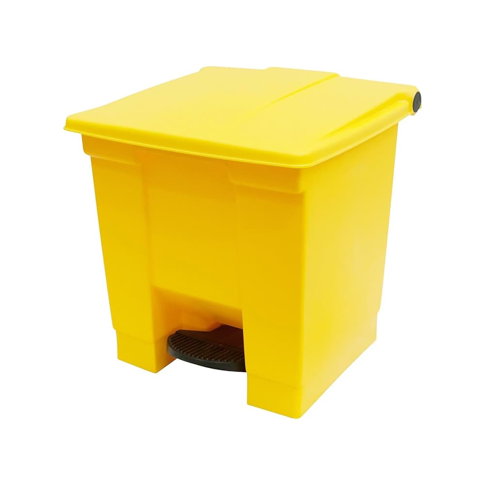 Contentor 30L Plástico Amarelo com Pedal