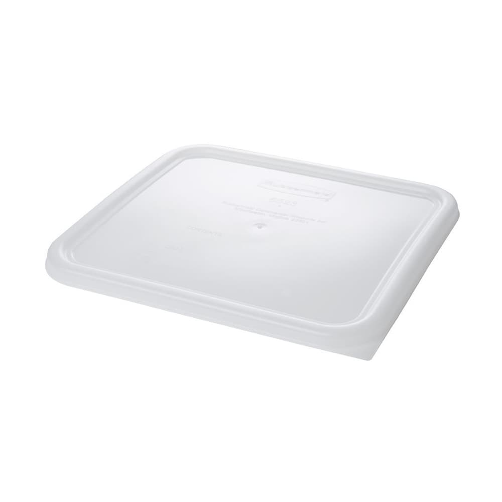 Tampa Recipiente Quadrado para Alimentos Branco