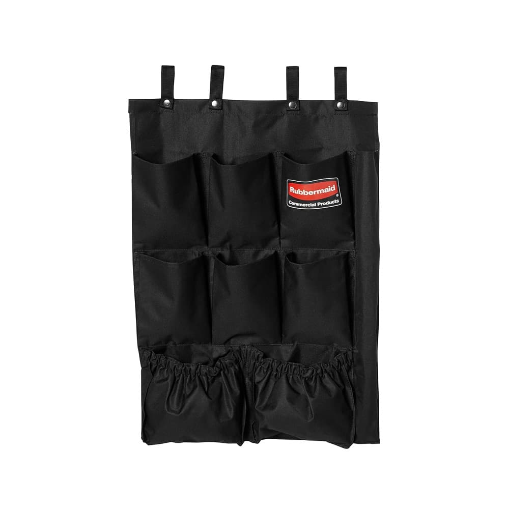 Organizador 9 Bolsas Carro Limpeza Preto