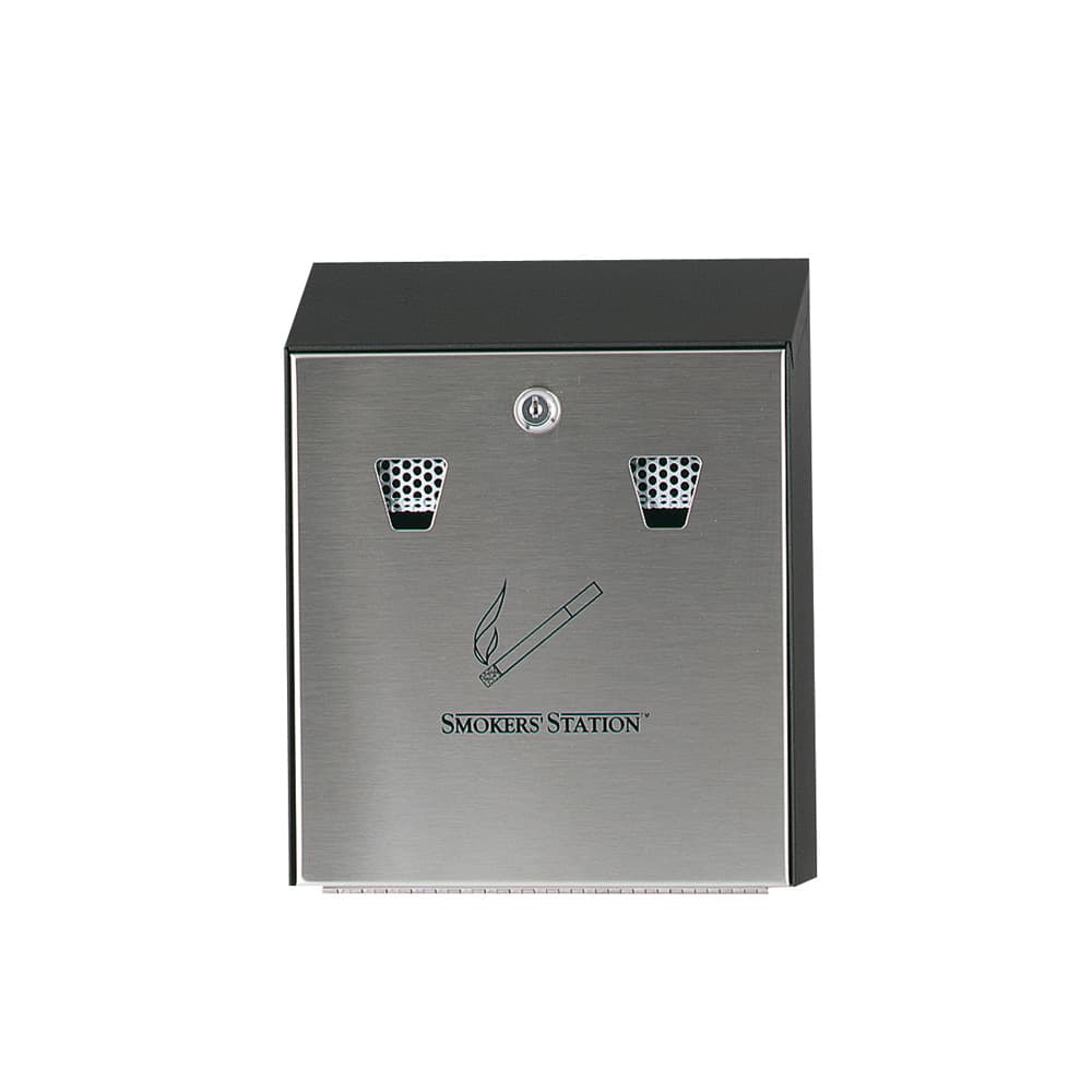 Cinzeiro Parede Vertical  Preto e Cinza