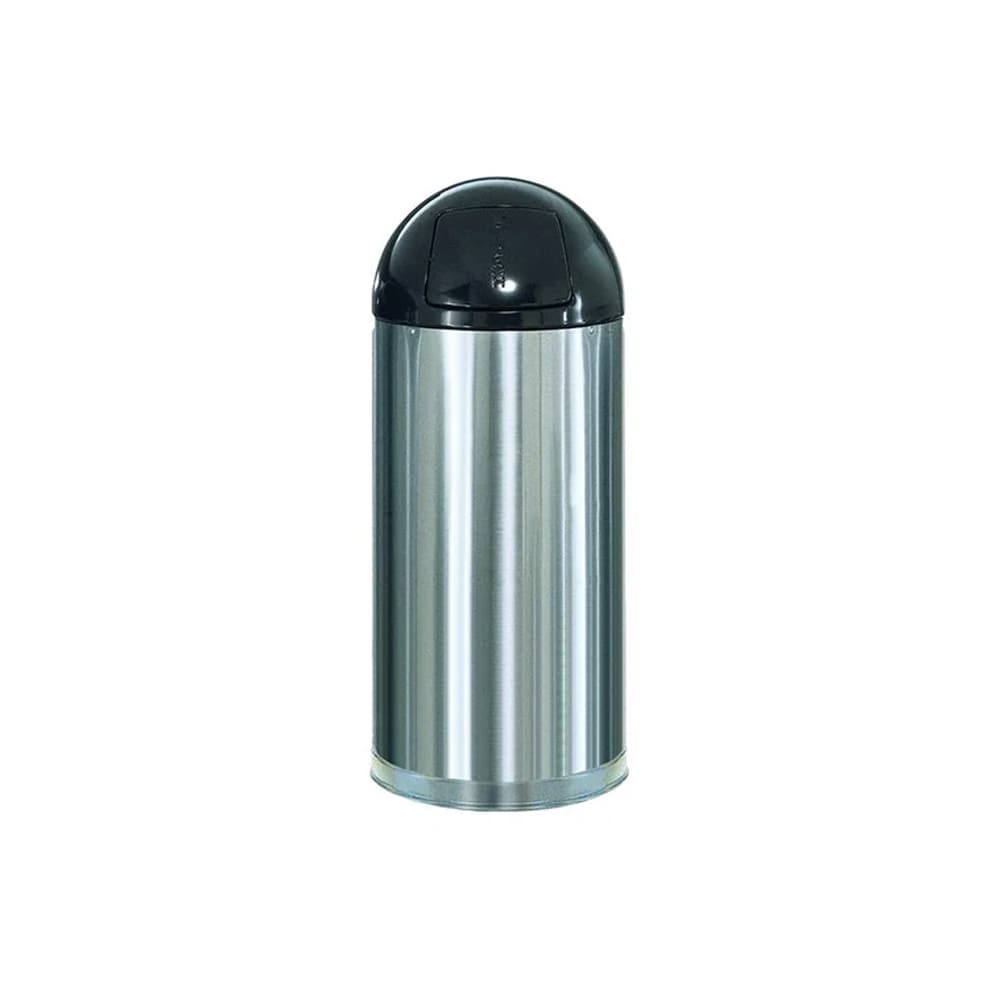 Contentor 55L Metal EasyPush Aço Inox