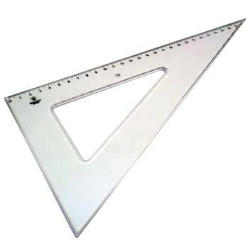 Esquadro Plástico Cristal 60G-29cm SmartD