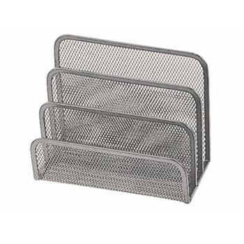 Suporte para Cartas em Rede Metálica Prata