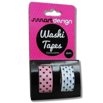 Fita Adesiva Decorativa Washi Tape Bolinhas 2un