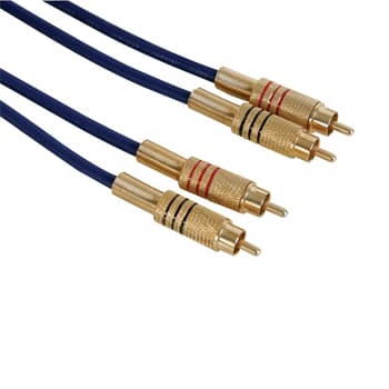 Cabo Áudio Alta Qualidade 2 x RCA m/m 1,5m