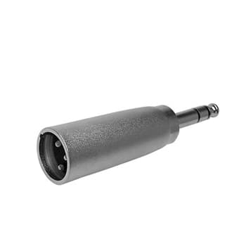 Adaptador XLR 3P Macho para Jack Stereo 6,35mm Macho